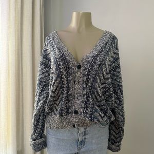 VINTAGE chunky oversized cardigan